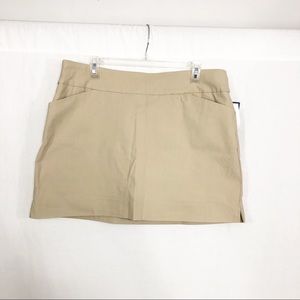 NEW Charter Club Cambridge Skort, Size 16 Petite, Tan